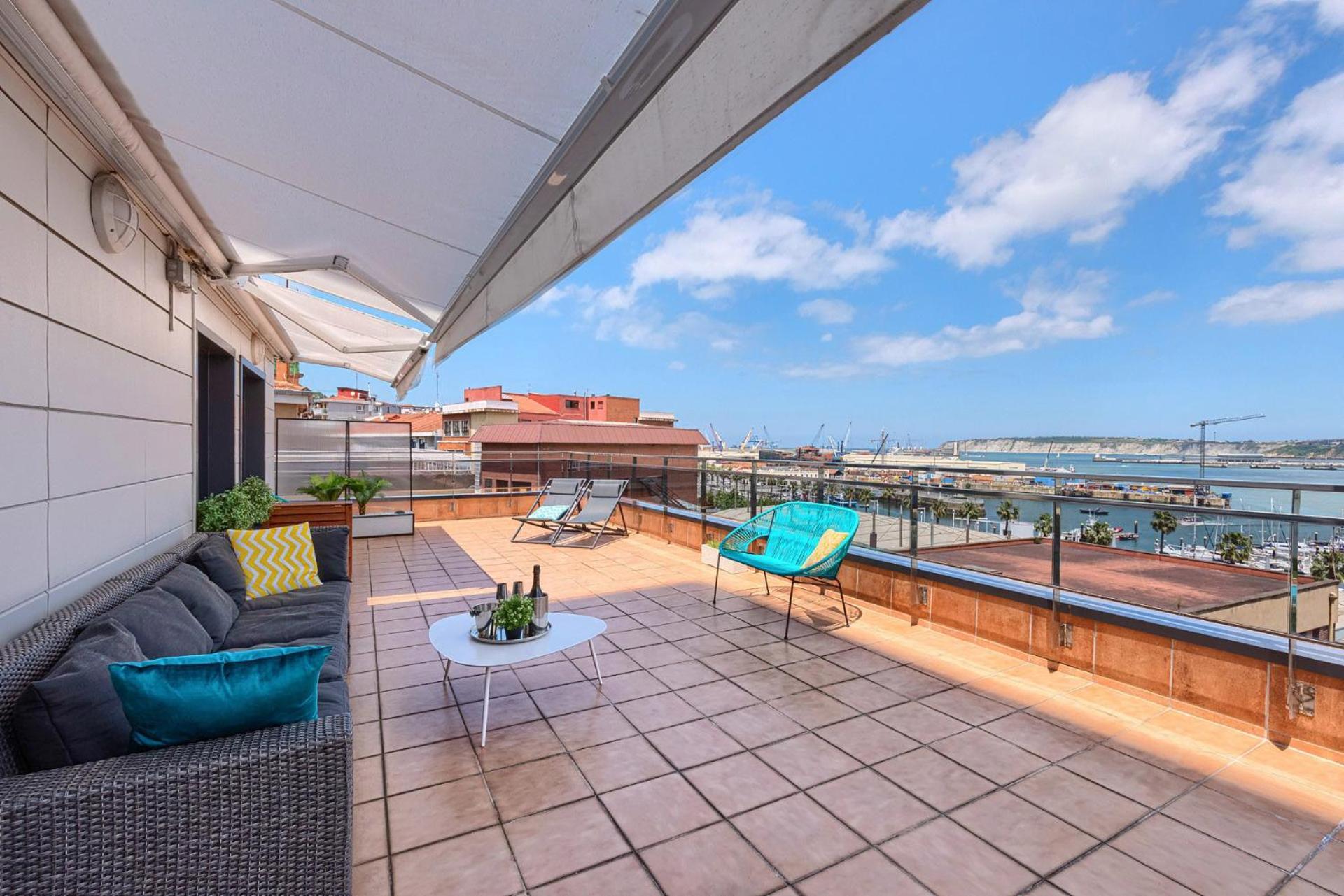 Apartmán Atico Lujo Costa Vasca Bilbaoterraza Mar Jacuzi Santurtzi Exteriér fotografie
